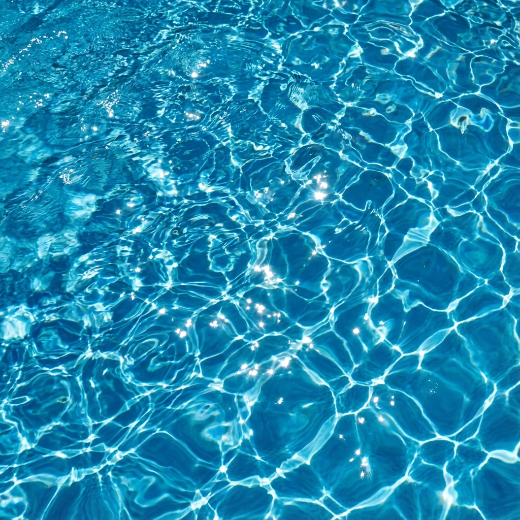 Água refrescante da piscina